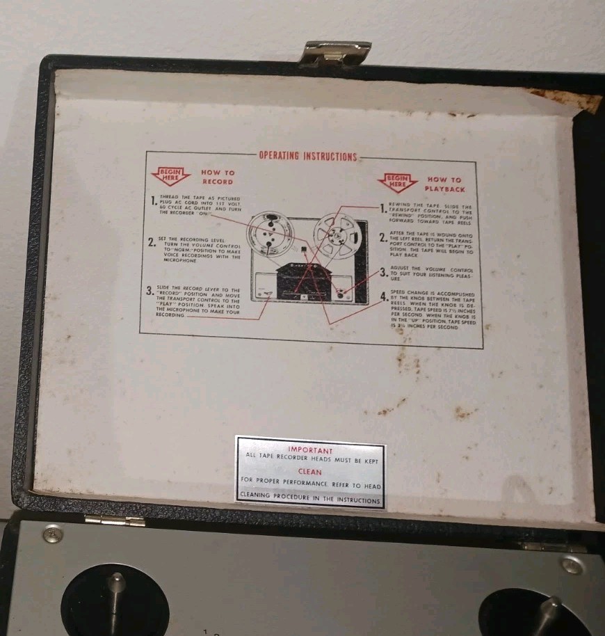WEBCOR Portable Reel to Reel. TESTED! READ!!!