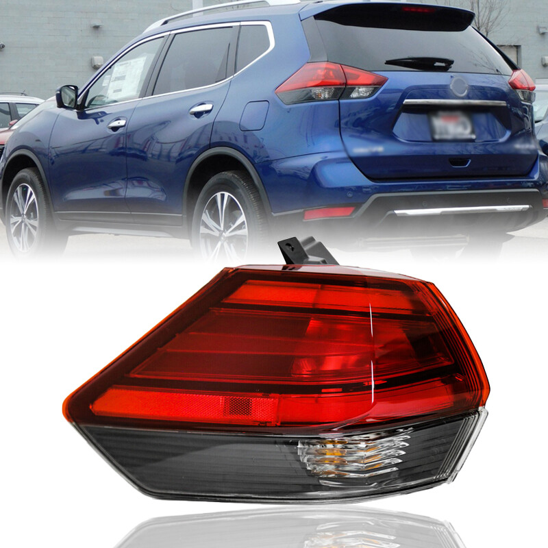 For 2017 2018 2019 Nissan Rogue Rear Tail Light Outer Lamp Left Driver Side Red