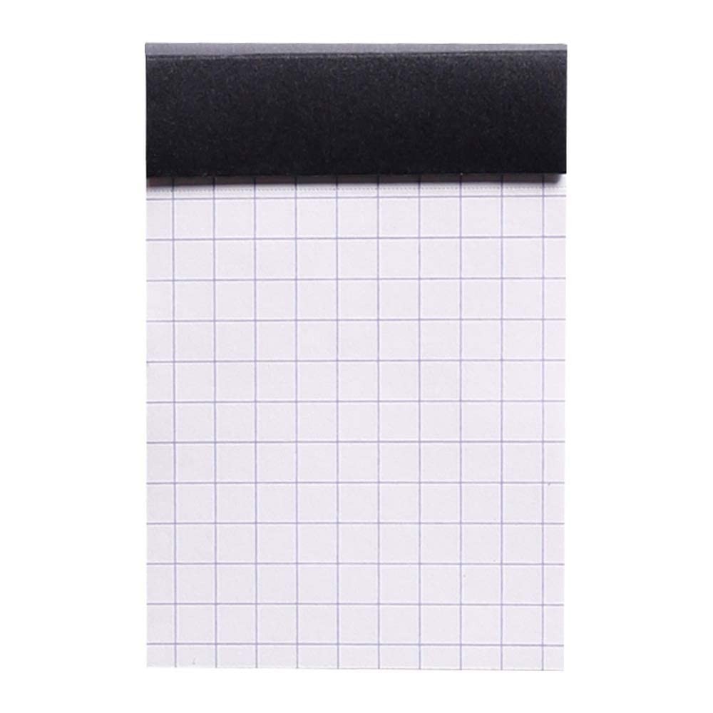 Rhodia A8 Black Notepad 52x75mm Square Ruling 80 Microperforated Sheets
