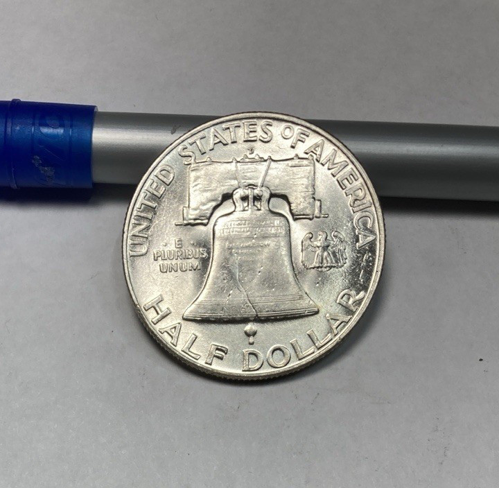 1950-D Franklin Half Dollar Flashy Bright BU++