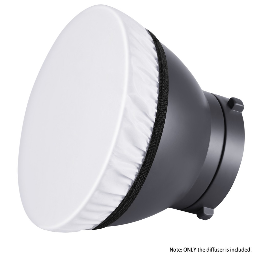 Neewer Studio 2-Pack 7" Soft White Diffuser Sock, Softens the Light Output