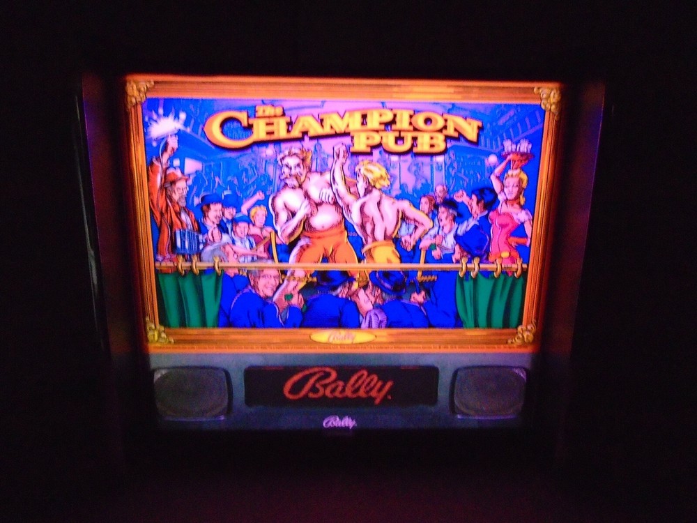 Bally Champion Pub Pinball Head LED Display light box