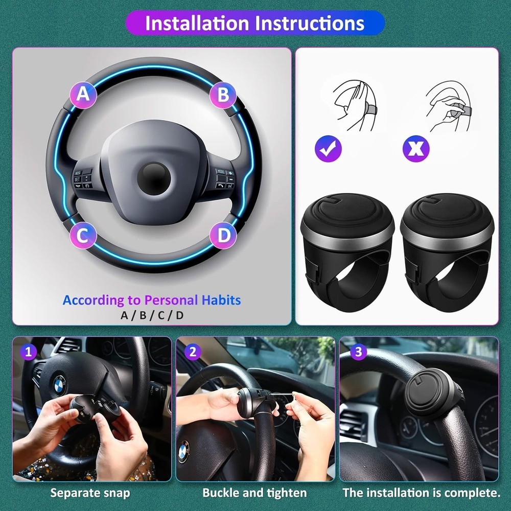 360 Degrees Rotation Suicide Knobs for Item Package Quantity: 2