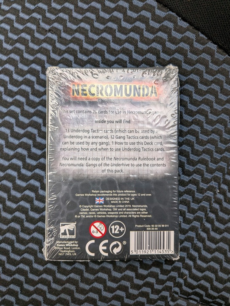 Necromunda Underdog Card Pack Games Workshop SEALED