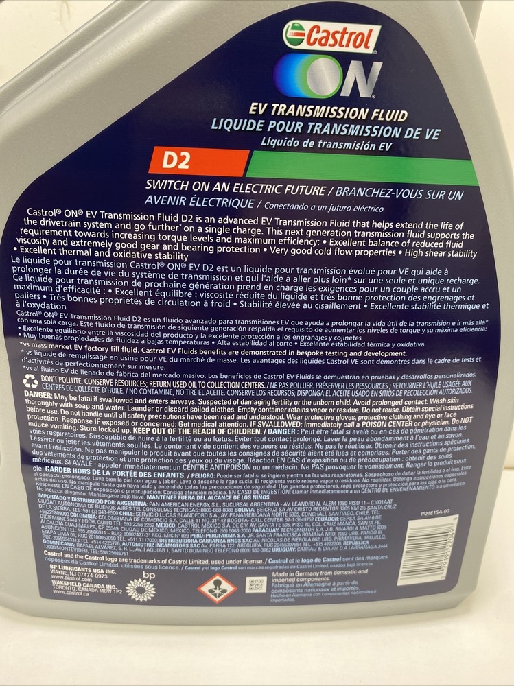 Castrol ON EV Transmission Fluid D2 5L