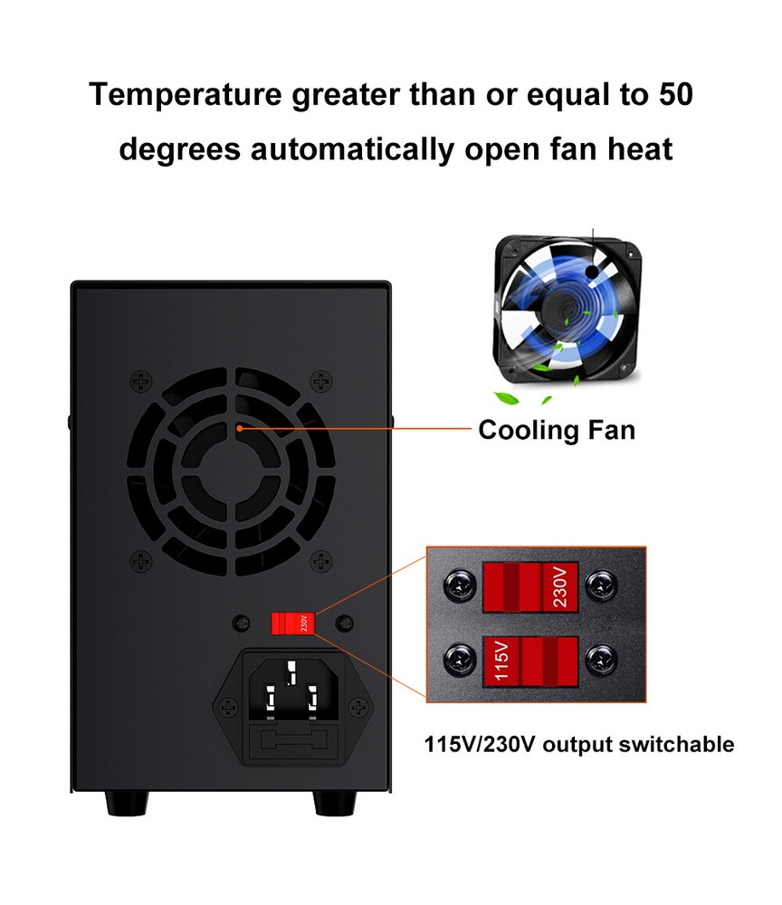 0~30V 5A Adjustable Variable DC Bench Power Supply Variable DC Power switching