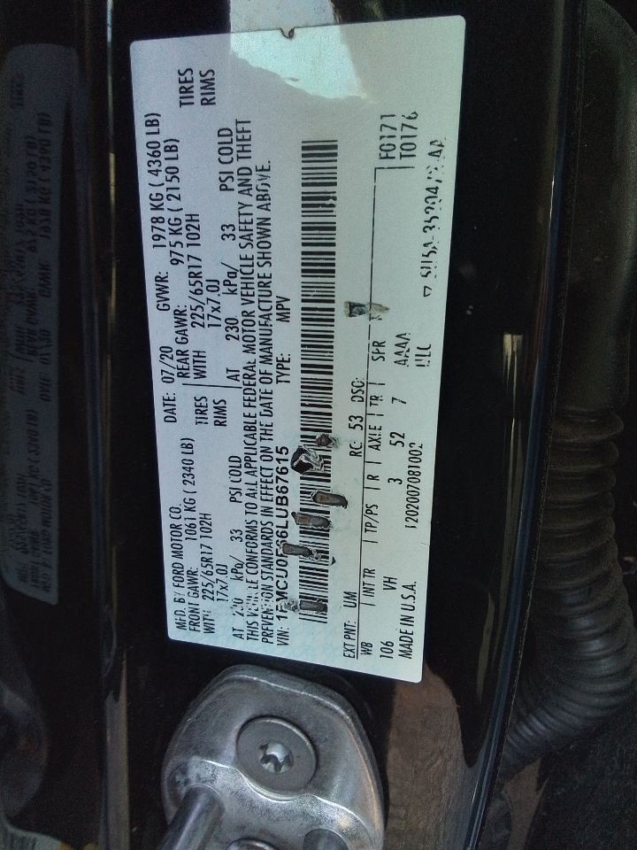 2020-2022 Ford Escape Front 4.2" Display Screen