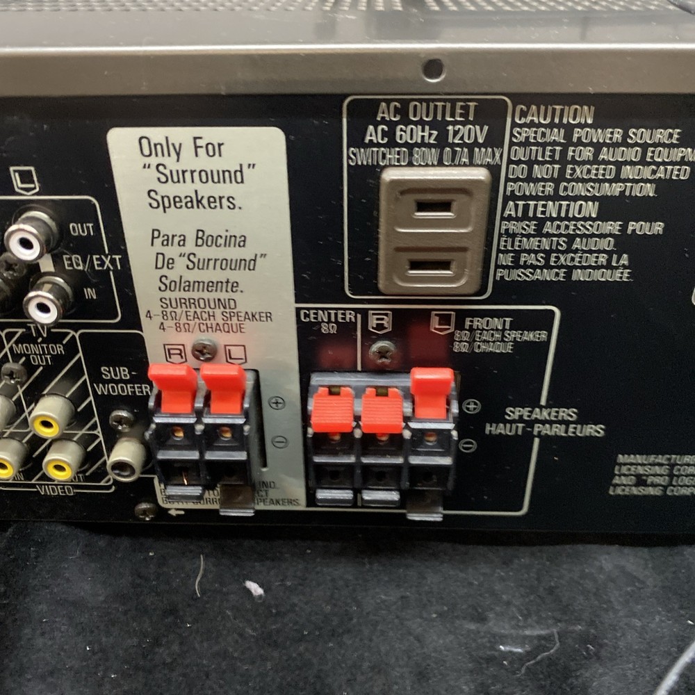 Technics SA-G68 Av Control Stereo Receiver Tested NO REMOTE