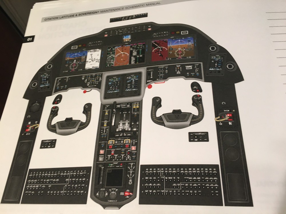 Citation Latitude & Sovereign+ Maintenance Training Schematic Manual