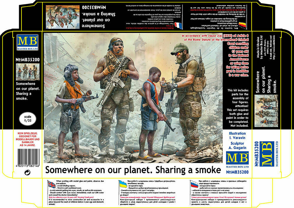 Master Box 35200 Somewhere on our planet 'Sharing a smoke' 1/35 scale