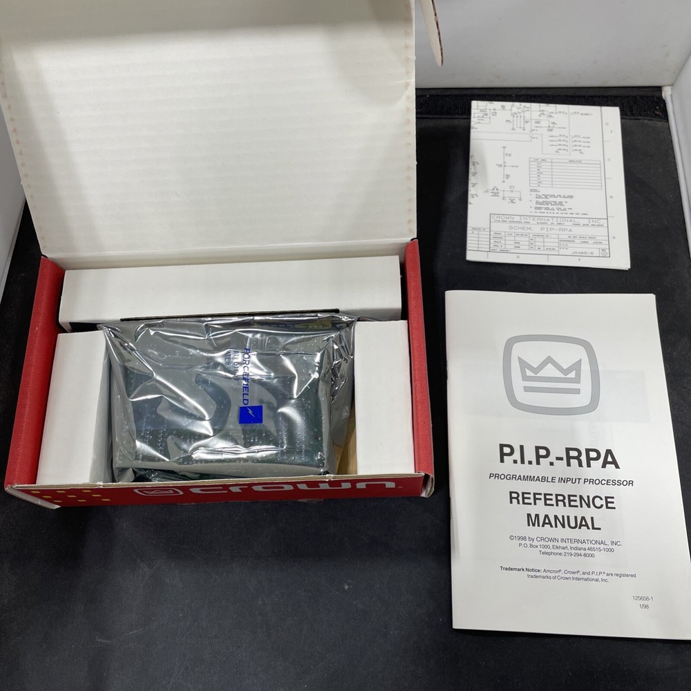 Crown P.I.P. RPA Programmable Input Processor 1998 - New