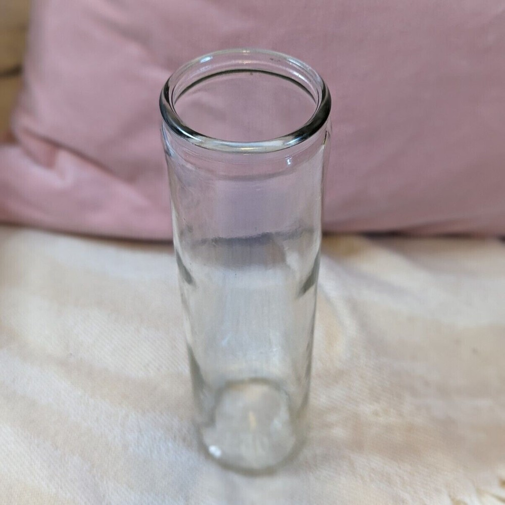 8" Tall Glass Prayer Candle Jars| EMPTY
