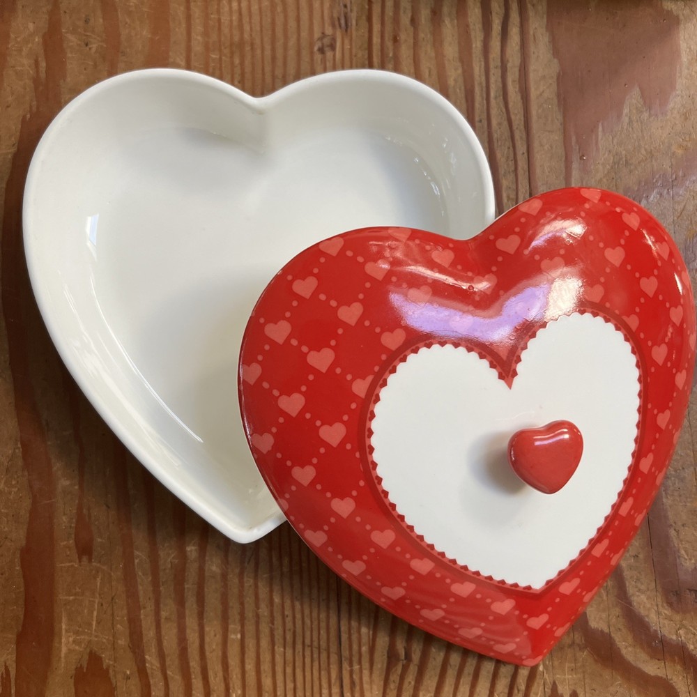See’s Candy Box Red Heart Dishwasher Safe