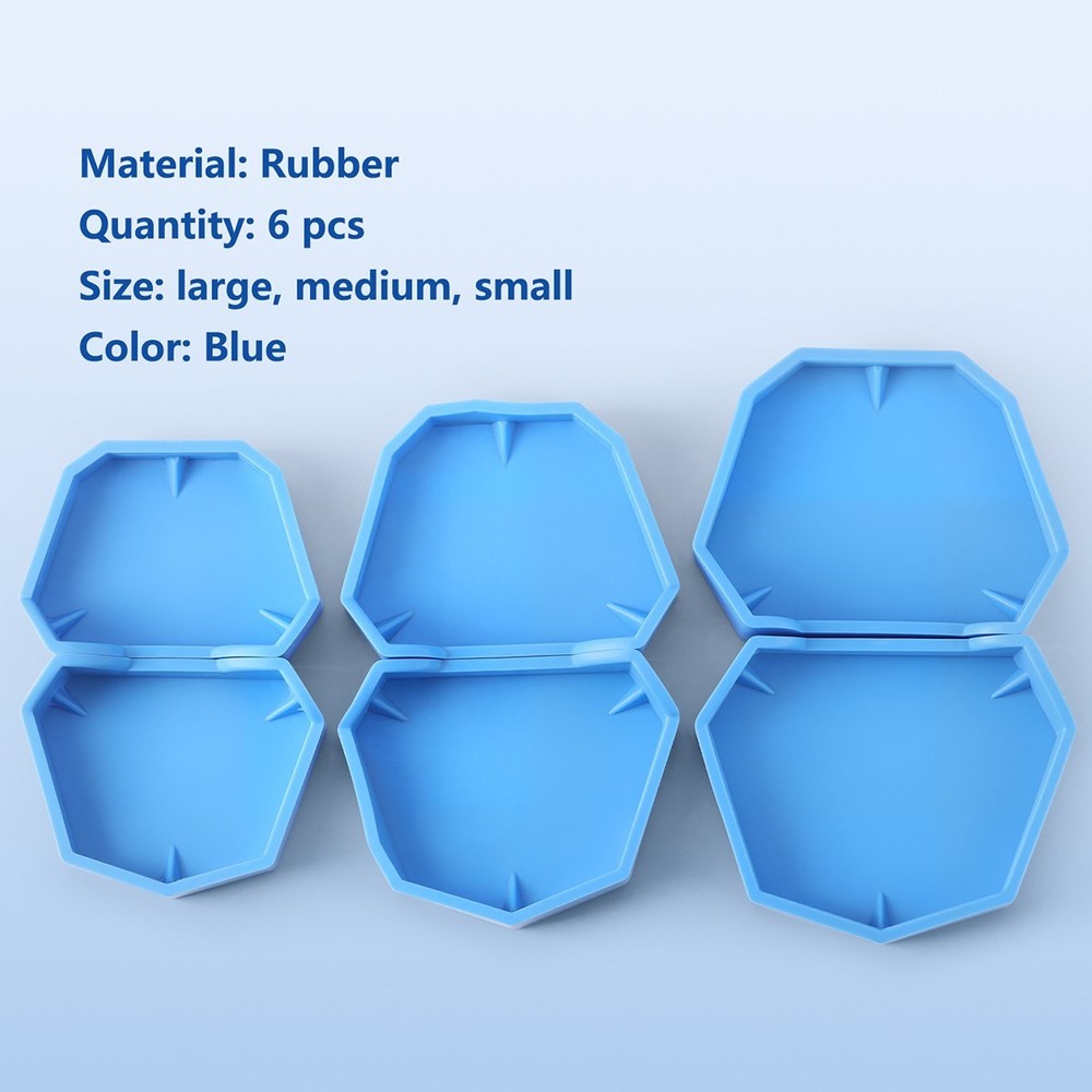 Dental Lab Silicon Rubber Plaster Model Base Denture Impression Tray Former Base