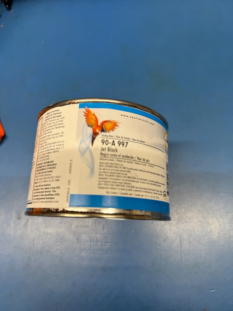 BASF Glasurit 90-A997 Jet Black .5L
