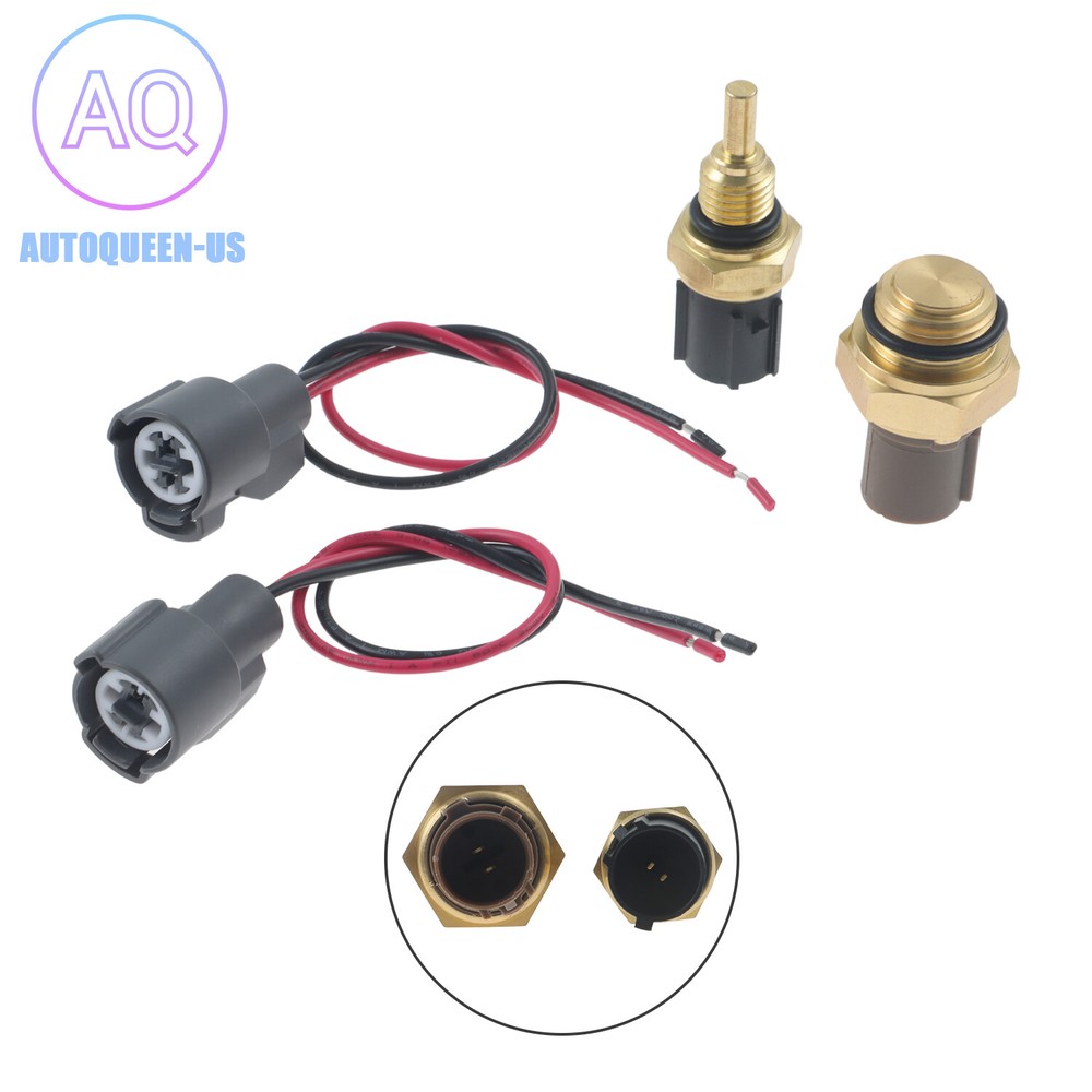 Coolant Fan Switch & Coolant Temperature Sensor + Connectors for 94-01 Integra