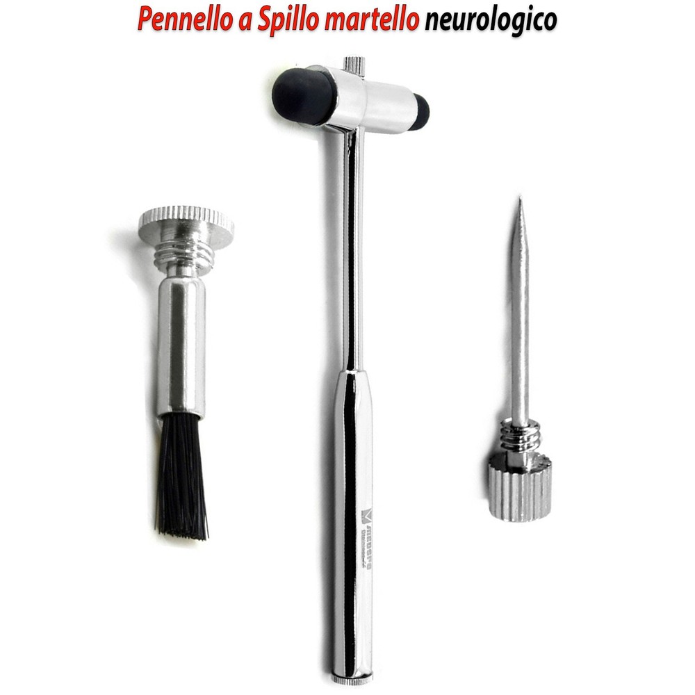 Neurological Diagnostics Buck Reflex Testing Hammer Pin Brush