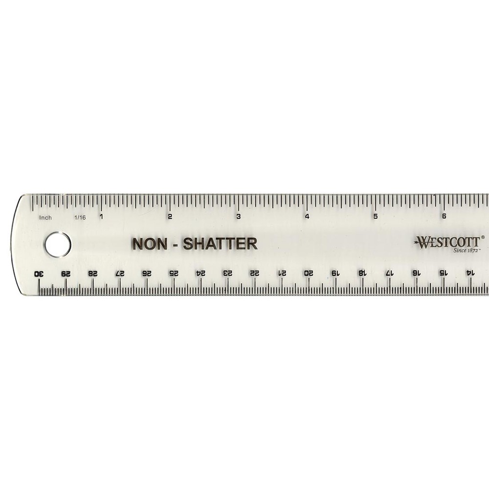 Westcott Non-Shatter Ruler