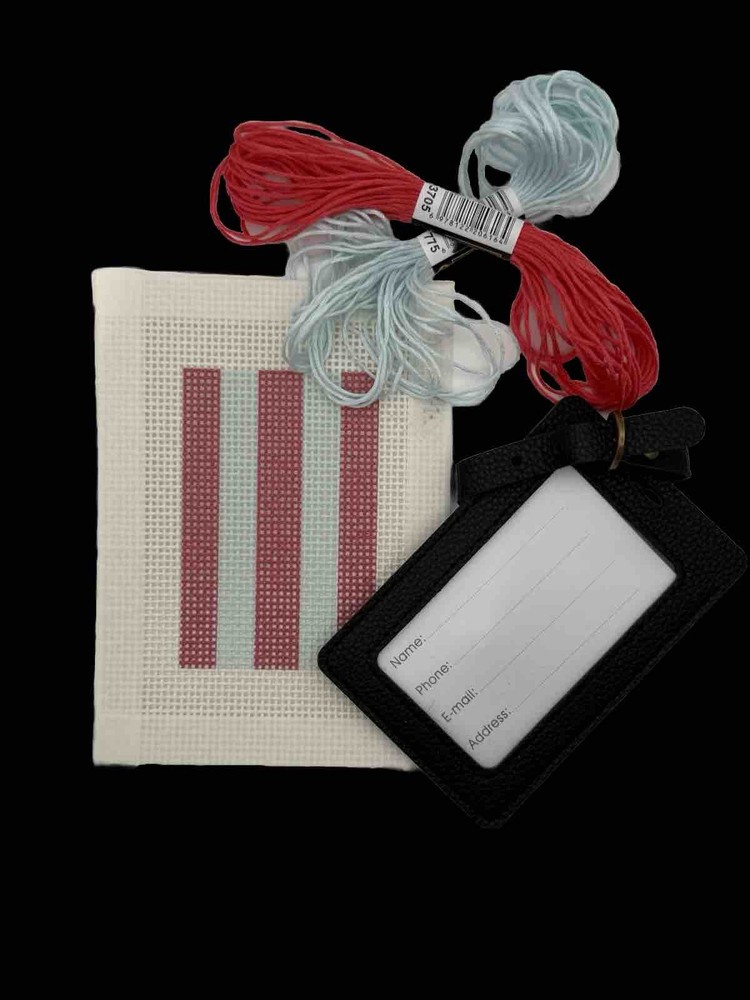 Beginner Needlepoint Kit: Luggage Tag