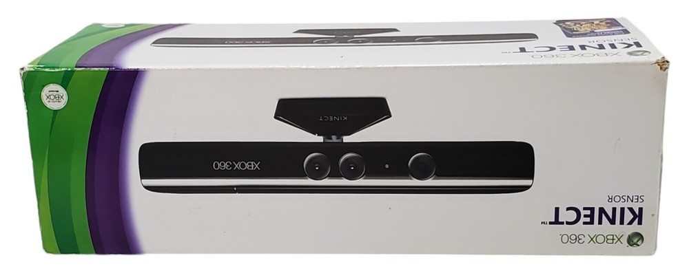 Xbox 360 Kinect Sensor Camera Bundle with Kinect Adventures Complete In Box CIB