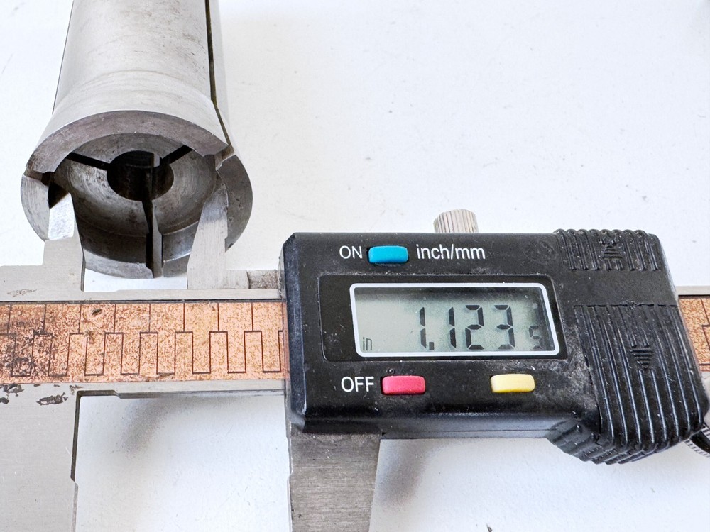 HARDINGE E2 5C Emergency Collet Internal & External Threads 1.123" Counter Bore