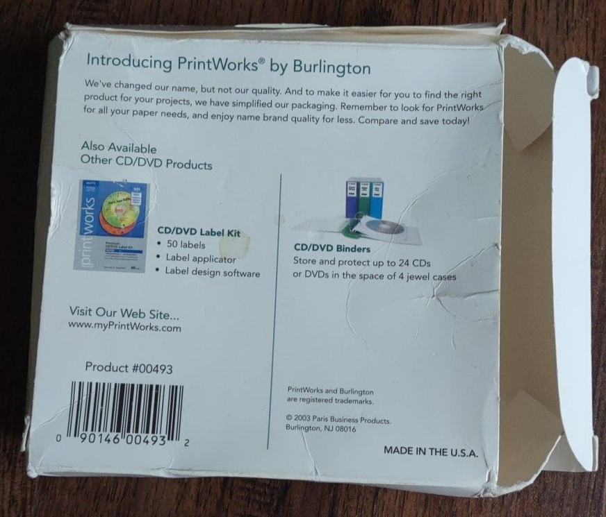 Printworks CD/DVD 28 Envelopes White with Clear Window