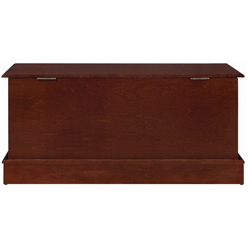 Bowery Hill Rectangular Traditional Wood Cedar Chest in Brown