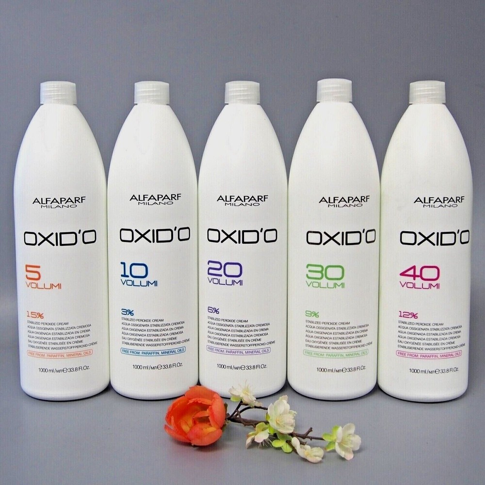 W/PUMP Alfaparf Oxid'o Stabilized Peroxide Cream 1000ml [5 Options]