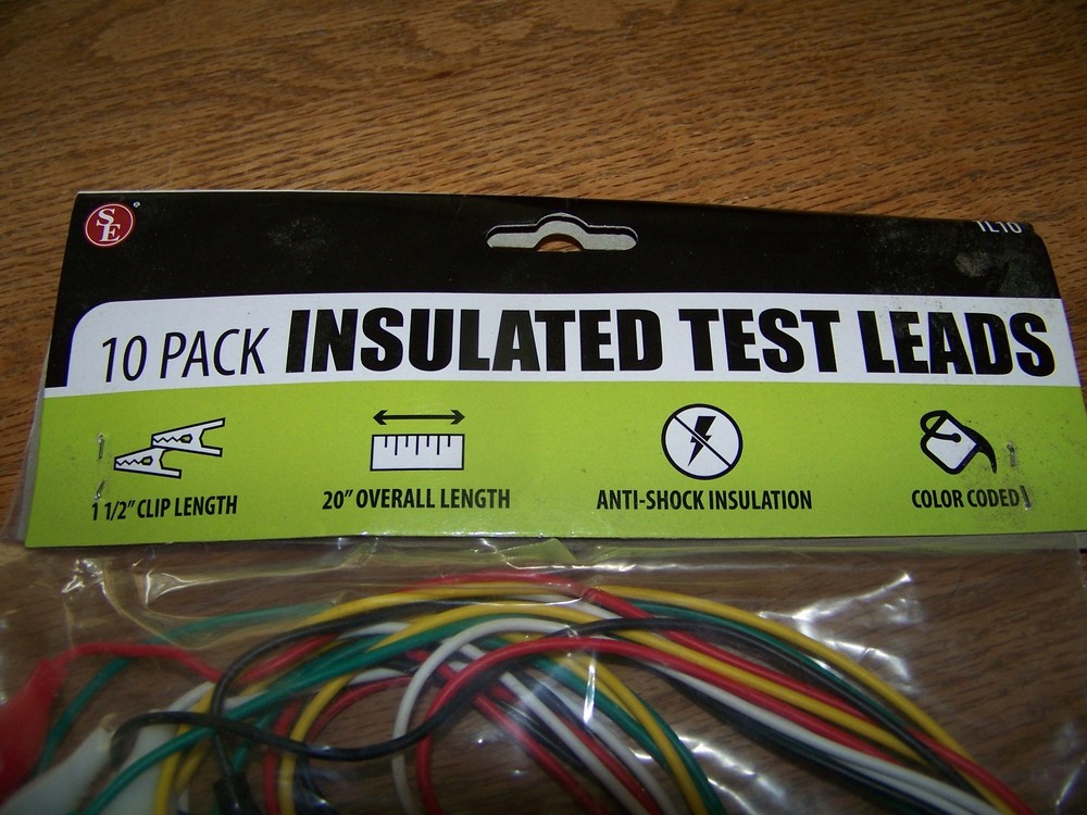 SE 10 Pack Insulated Test Leads New Sealed