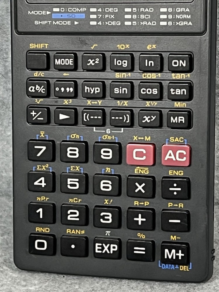 Casio FX-260 Solar Scientific Fraction Calculator Tested & Working