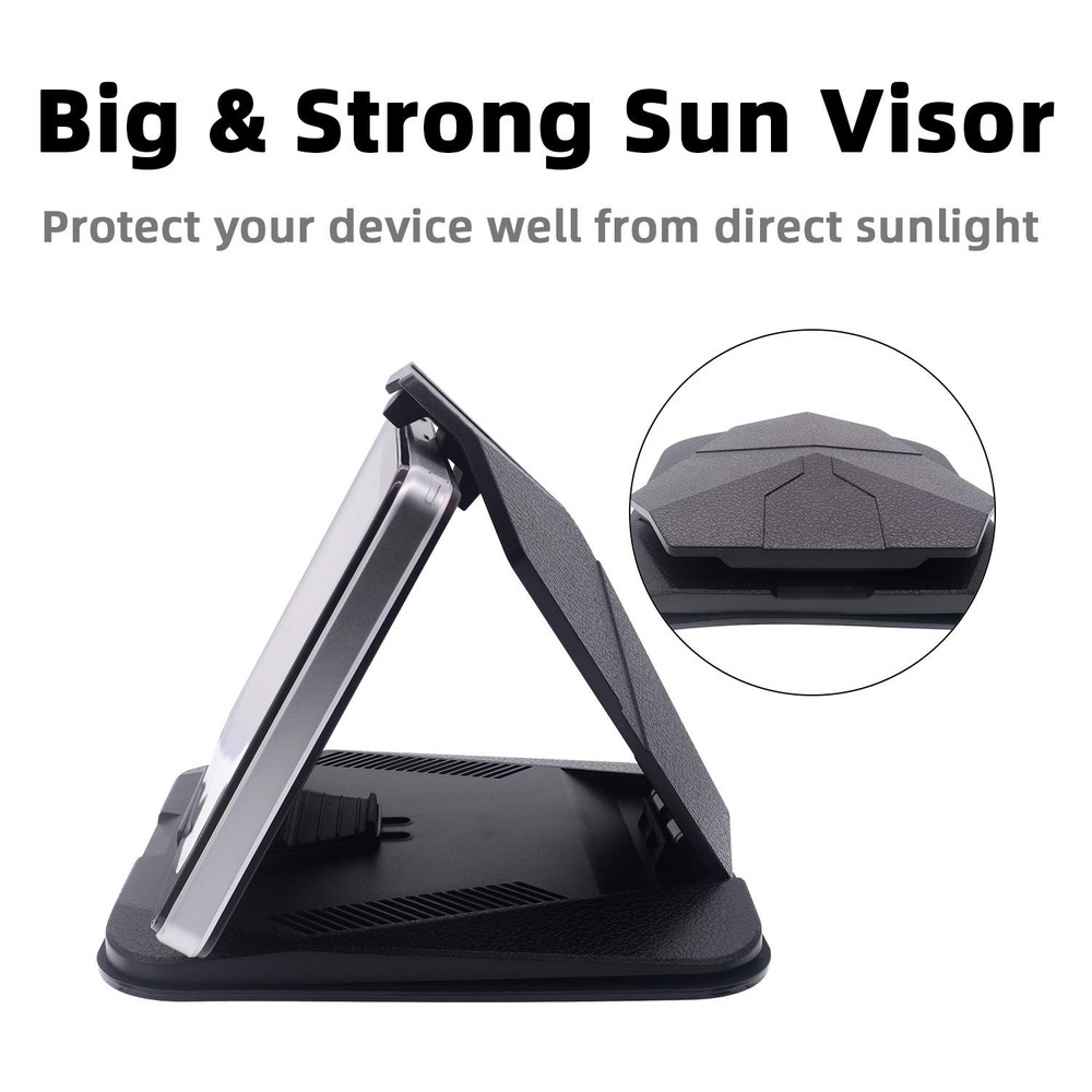 iSaddle Dashboard GPS Mount Holder - Universal Universal(4.3"-9.6"), Black