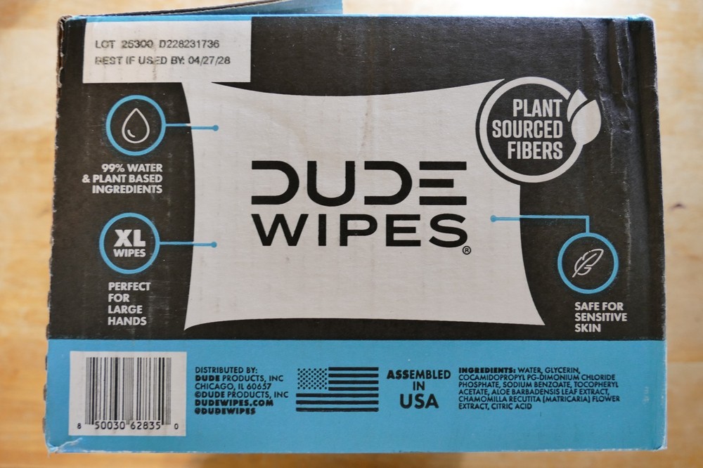 Dude Wipes - Flushable Unscented - (6 Pack) 48 Count (Pack of 6), Multi