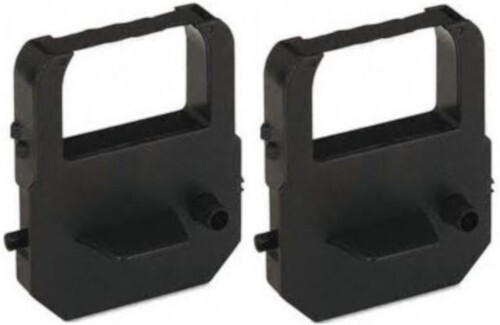(2 pack) LATHEM 1000E TIME CLOCK RIBBON VIS6011 COMPATIBLE, Black Ink