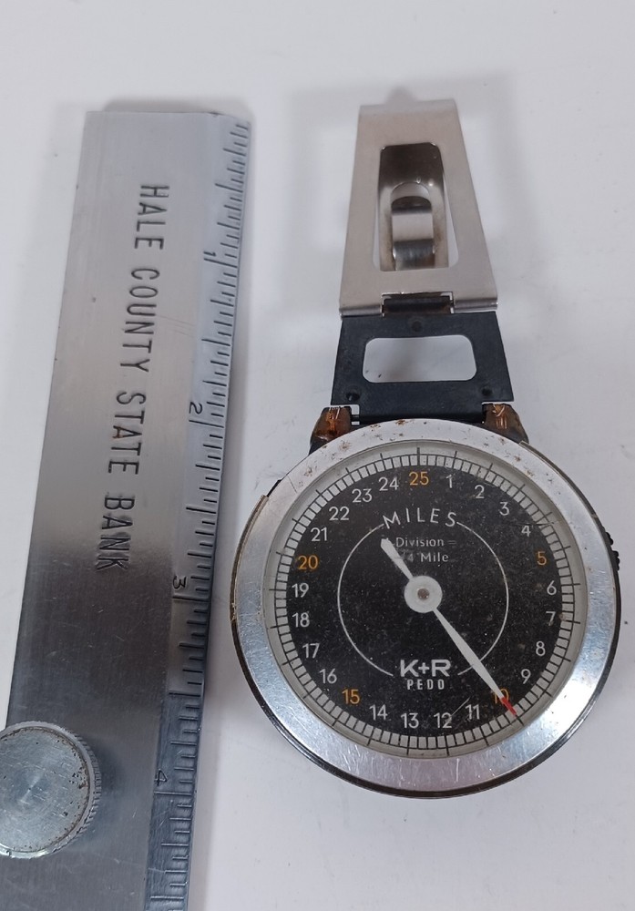 Vintage Pedometer Miles K&R Pedometer German Made Not Tested