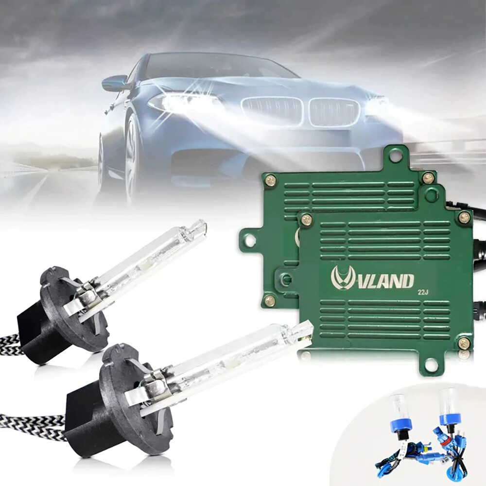VLAND Bulbs D2H HID Xenon Kits w/ Decoder Ballasts 6000K 55W High Low Beam Light