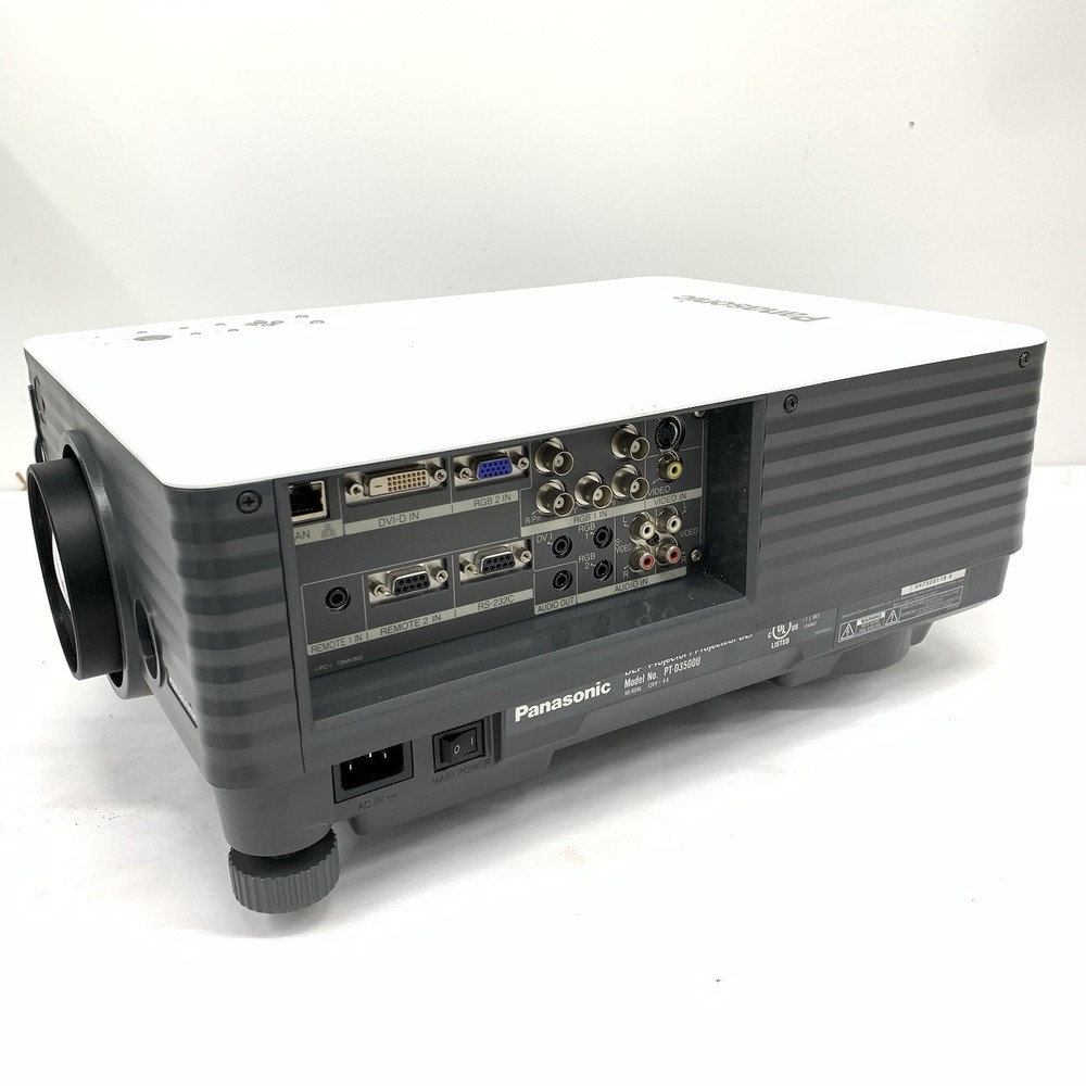 Panasonic PT-D3500U DLP Projector, Lamp Hours Unknown, Tested Inputs, 720p
