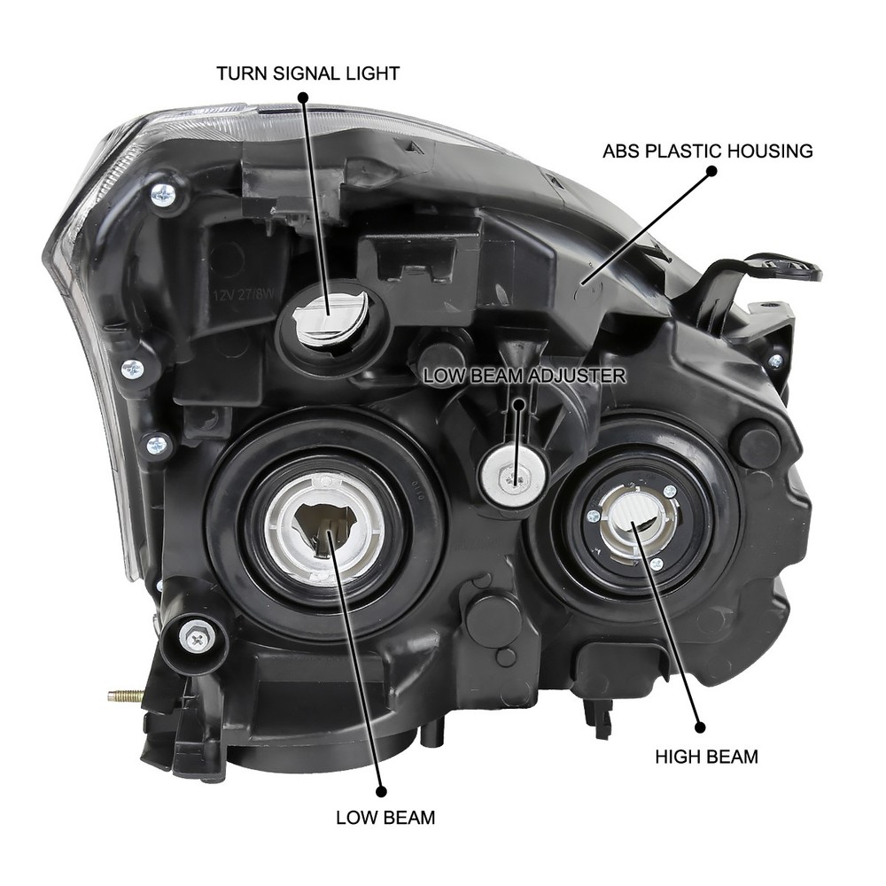 Fits 2008-2013 Rogue 2014-2015 Rogue Select Headlight Lamp Driver Left Side