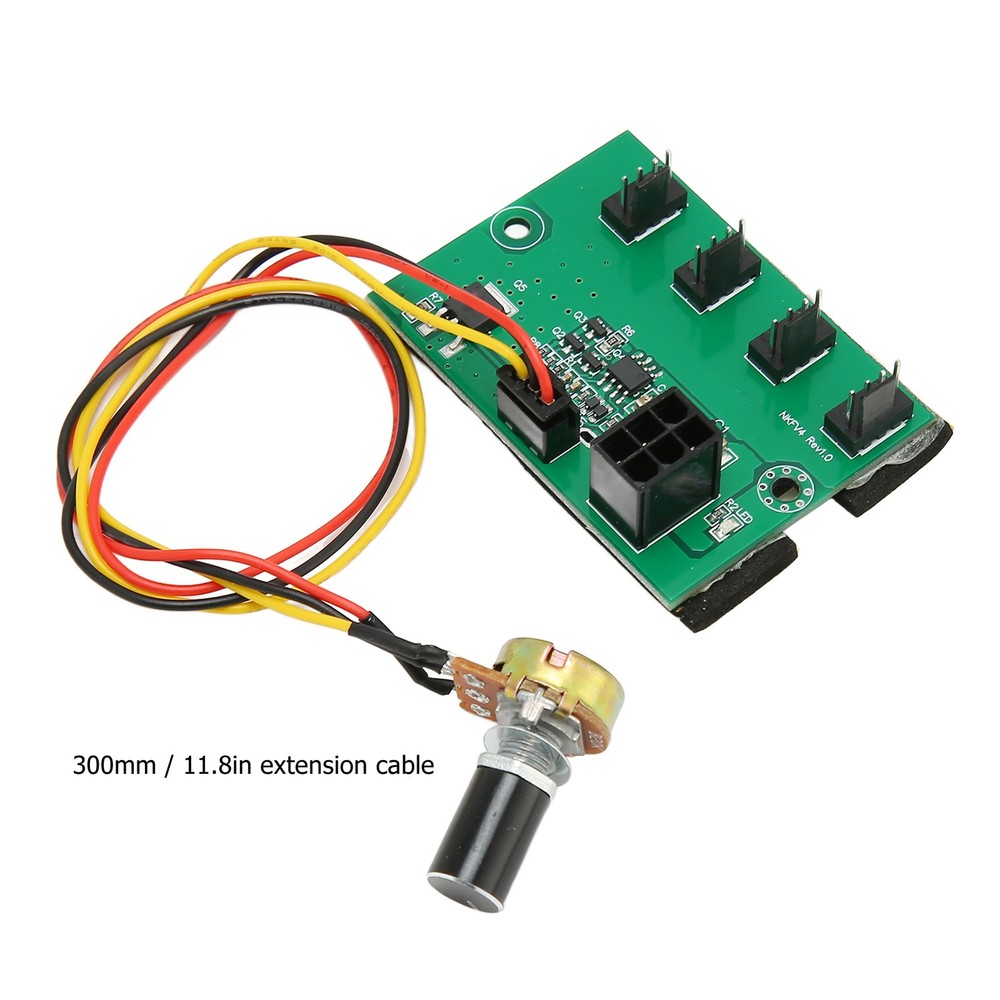 PC Fan Speed Controller PC Fan Splitter DC 12V 4 Way For Desktop Case⭐