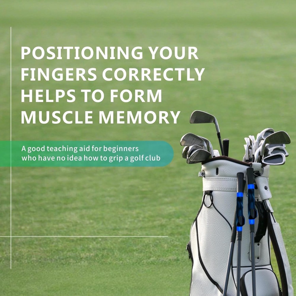 Golf Grip Trainer, Golf Training Aid for Enhance Grip Strength and Swing Techniq