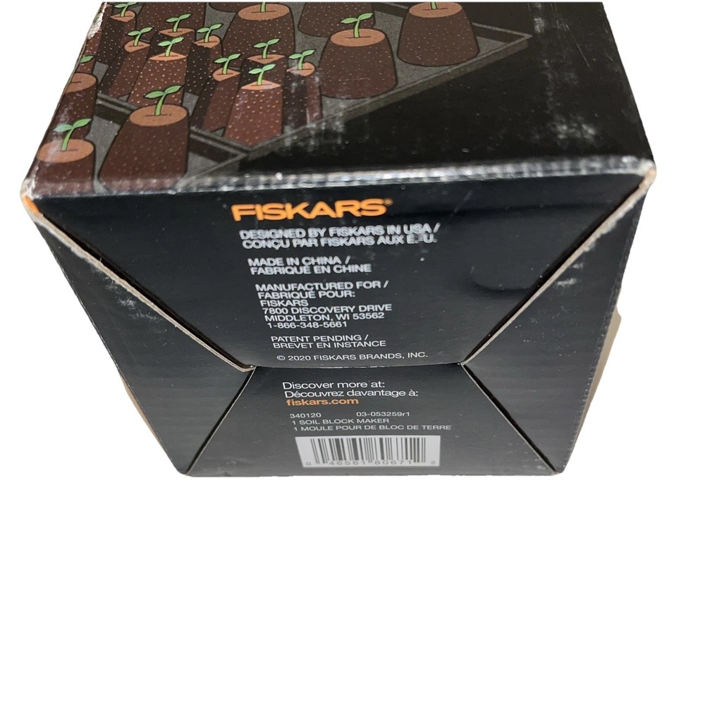 FISKARS Soil Block Maker Eco-Friendly Seedling Starter Garden