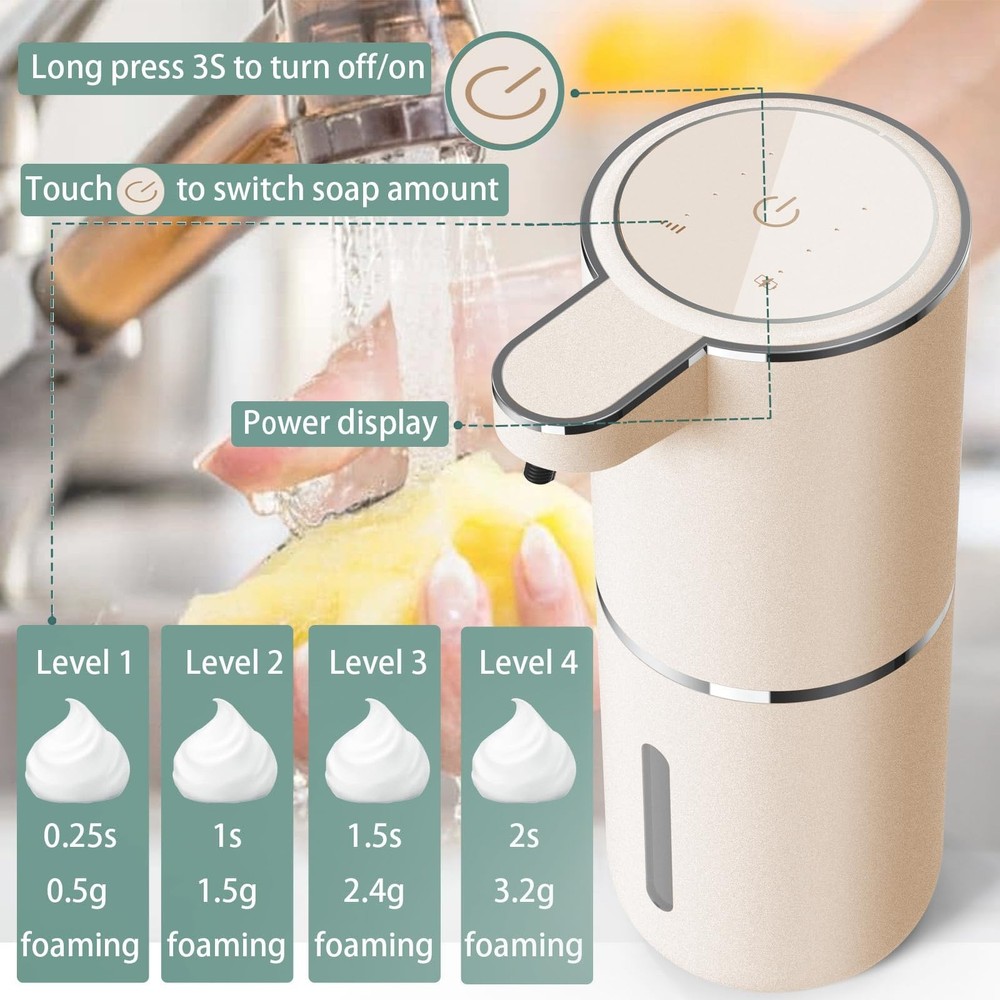 Automatic Soap Dispenser – Touchless Foaming Soap Dispenser 400ml USB Rech