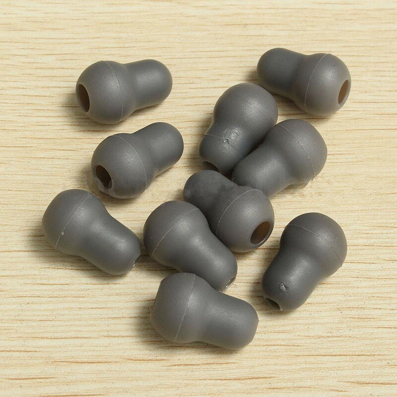 10Pcs Silicone Black Soft Eartips Earplug Earpieces For Littmann Stethoscope