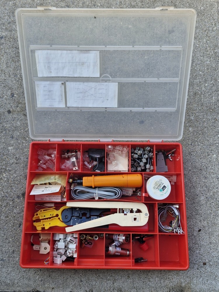 Network Cable Installation Tool Kit – Crimper, Stripper, Punch Down Tool,...