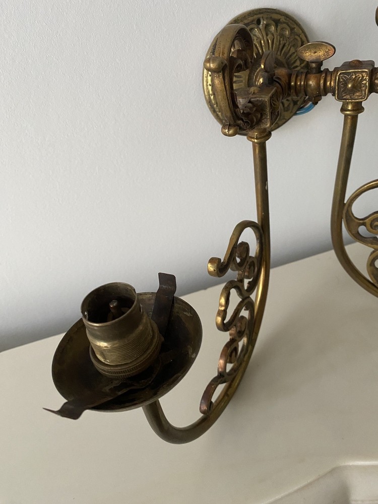 Antique Brass Wall Candle Sconces