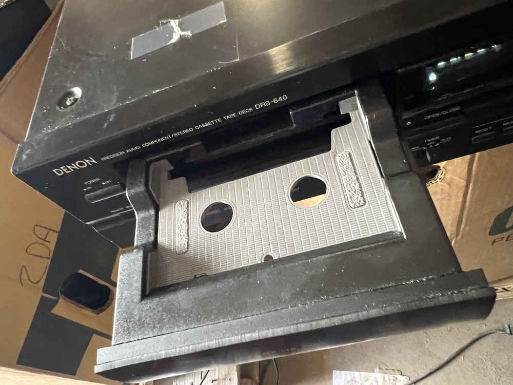 Denon DRS-640 Single Cassette Deck TESTED WORKING