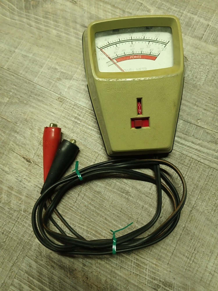 VERY Collectable SEARS Dwell Meter Features Tan/Brown Case &Two Settings