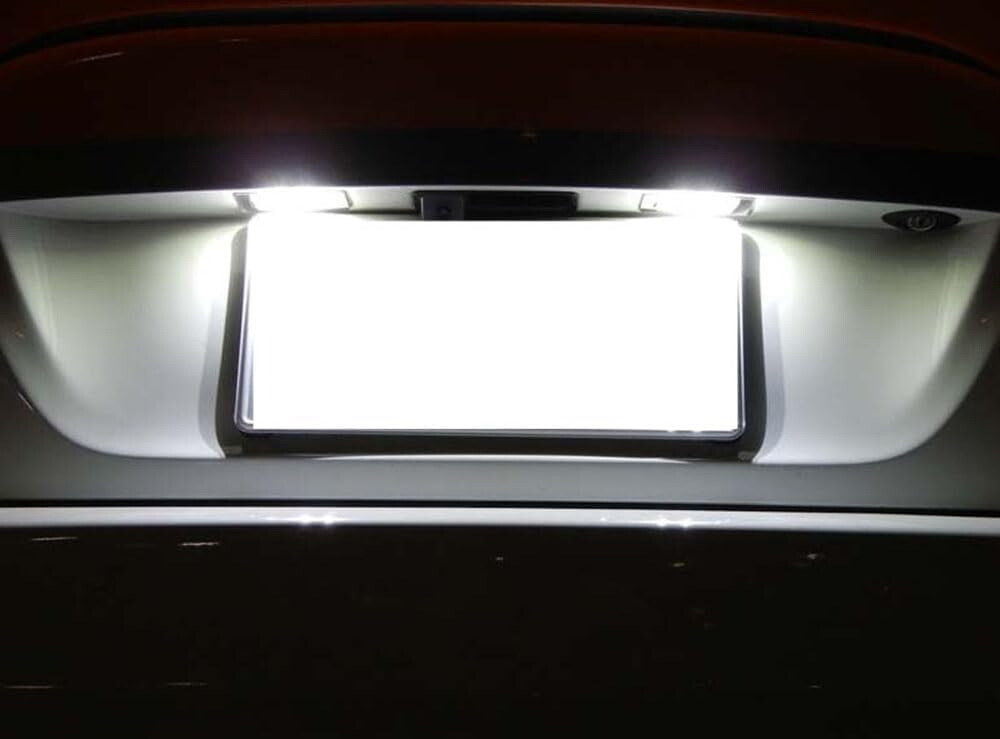 White Full LED License Plate Lights Kit For 2000-2007 Ford Focus MK1 US Models