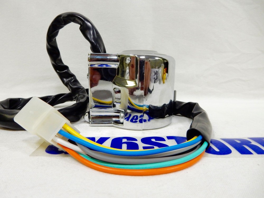 8 WIRE MOTORCYCLE TURN SIGNAL HORN LOW HIGH BEAM SWITCH *LEFT SIDE SWITCH*
