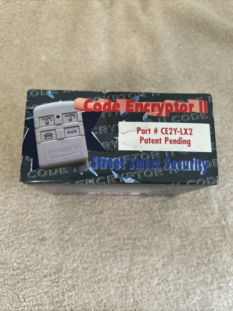 Street Smart Security Code Encryptor II - CE2Y-LX2 - NEW OPEN BOX