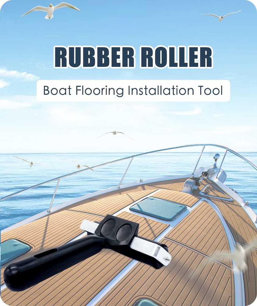 Rubber Brayer Roller for Boat Flooring Tools - Tape 1pcs,black